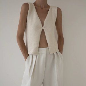 LAUDE THE LABEL Ida Sweater Vest Top Size Small